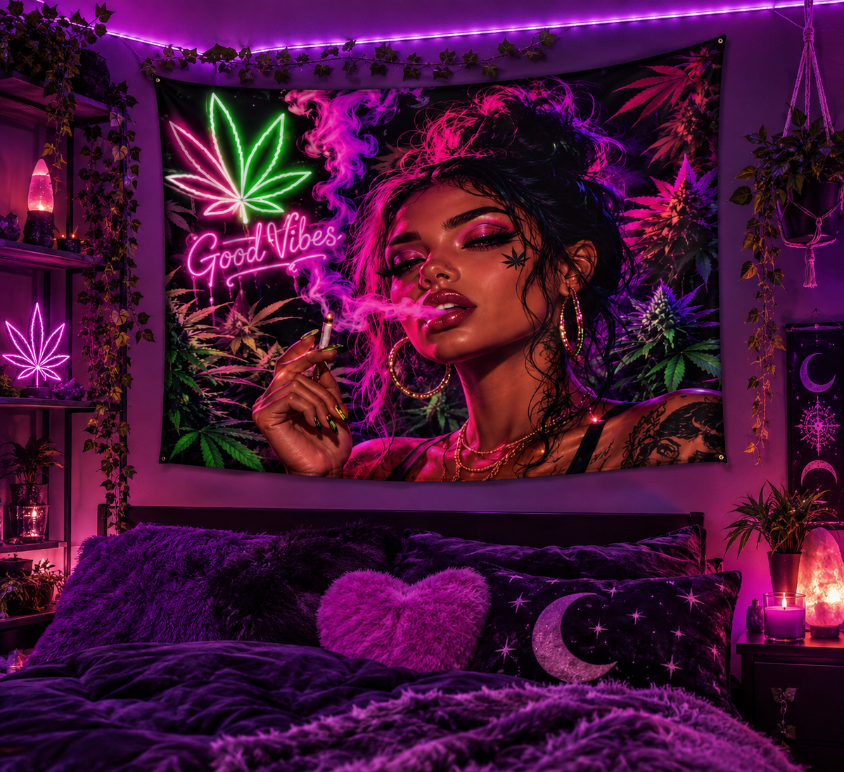 "High Maintenance" Indoor Wall Tapestry Customizable Size, Just Contact Owner