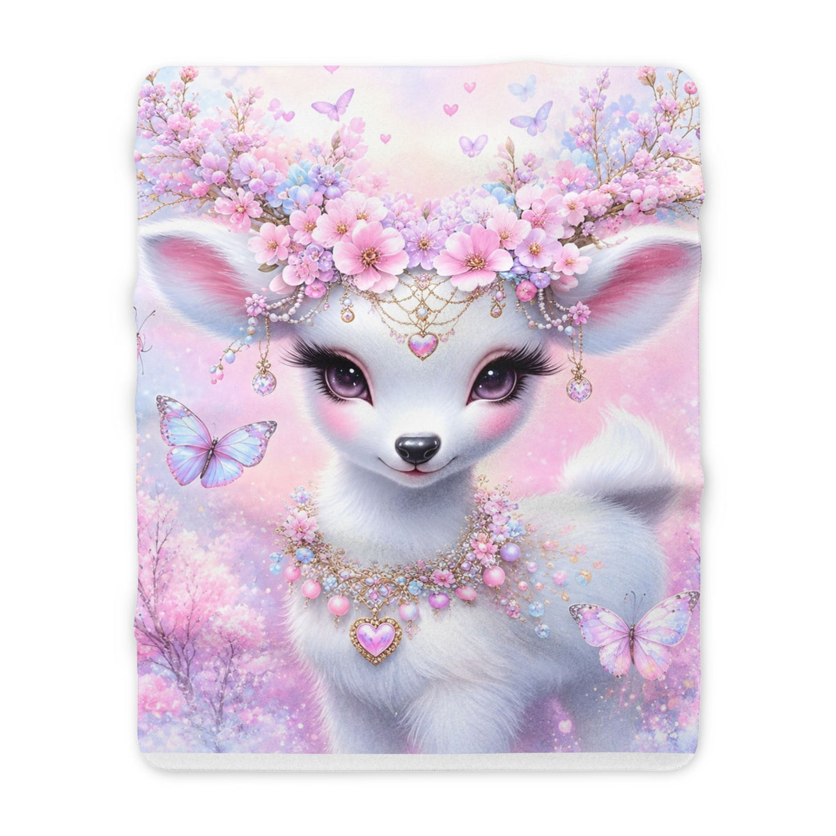 "Deerling Darling" Fleece Soft Blanket