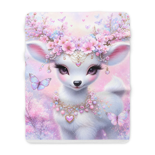 "Deerling Darling" Fleece Soft Blanket